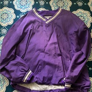Shoot the Rock Vintage Purple V-Neck Windbreaker